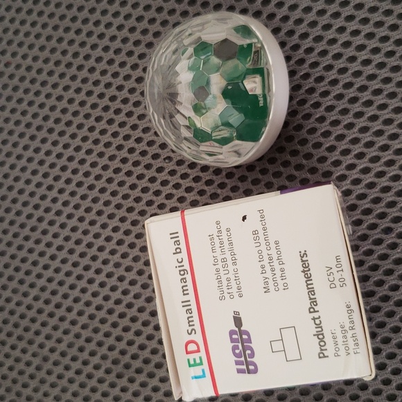 LED Small Magic Ball RGB LED Light USB New in Box - Picture 5 of 5
